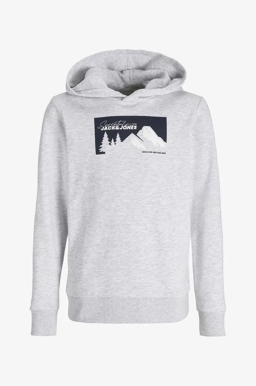 Jack & Jones Junior Hettegenser Jjsun Sweat Hood Jnr - Grå