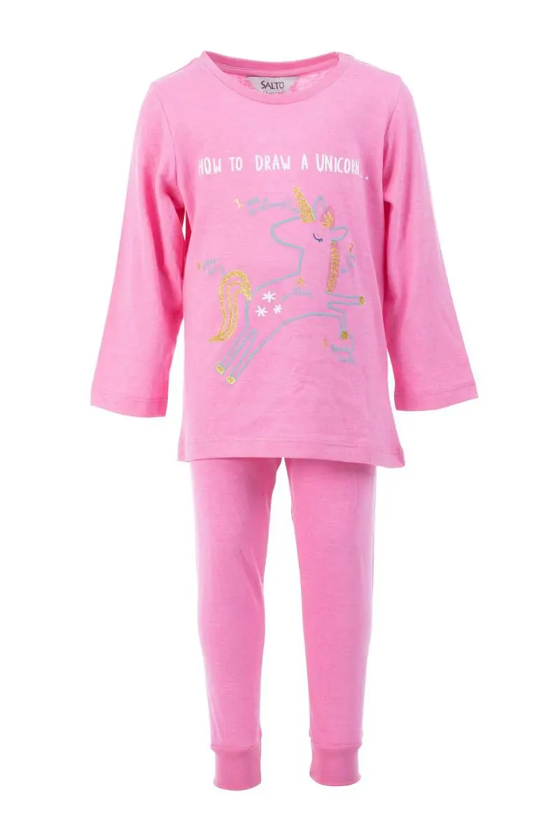 Salto Salto Enhjørning Pyjamas Cerisse (86/92: 18-24 mnd)