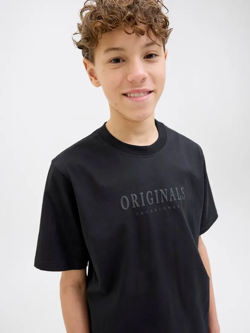 Jack & Jones Junior Jack & Jones Junior Frederiksberg T-Shirt Relaxed Fit Svart (128 / 8 år)