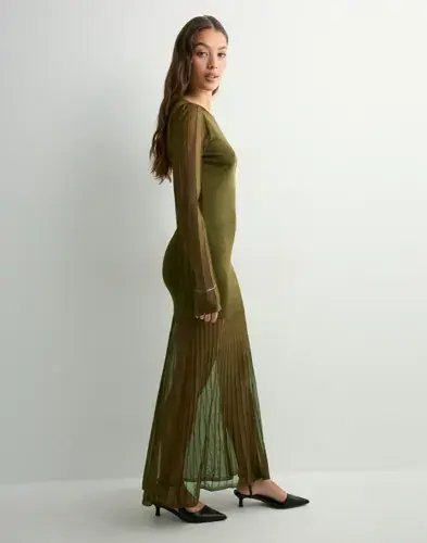 Malina Malina - Grønn - Haisley sheer knitted maxi dress