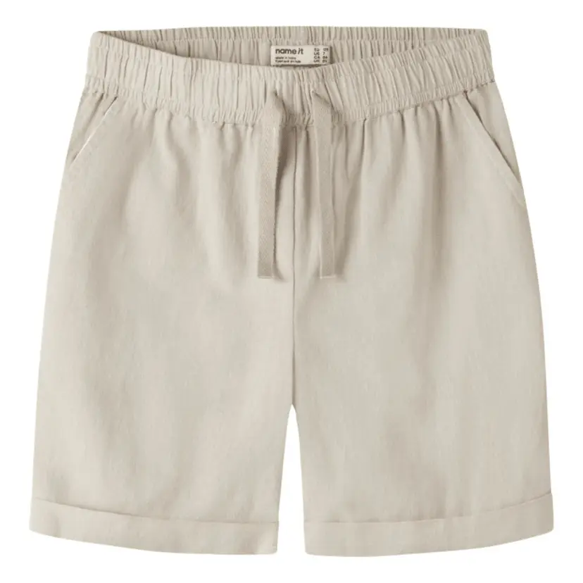 NAME IT Name It - Linshorts Falinnen Peyote Melange