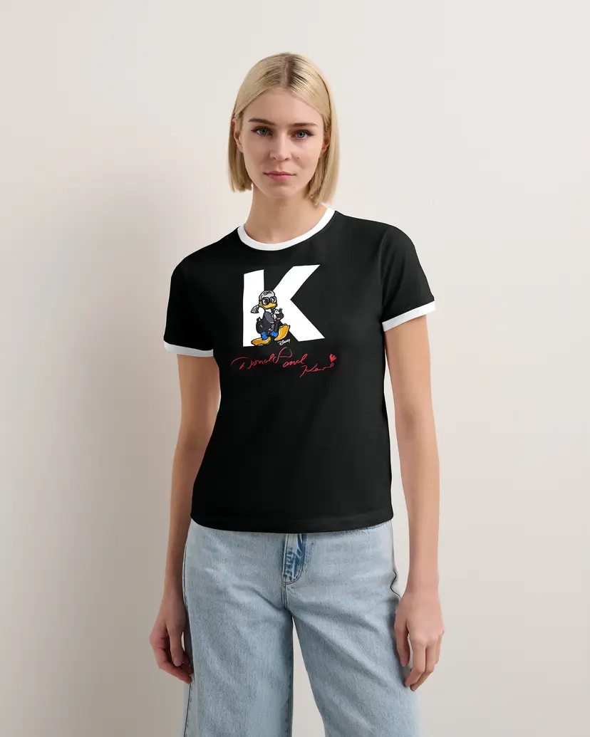 Karl Lagerfeld Karl Lagerfeld KL X Disney Petite Black T-shirt