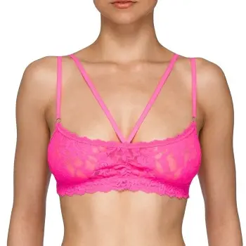 Hanky Panky Hanky Panky BH Vixen Bralette Rosa nylon X-Small Dame
