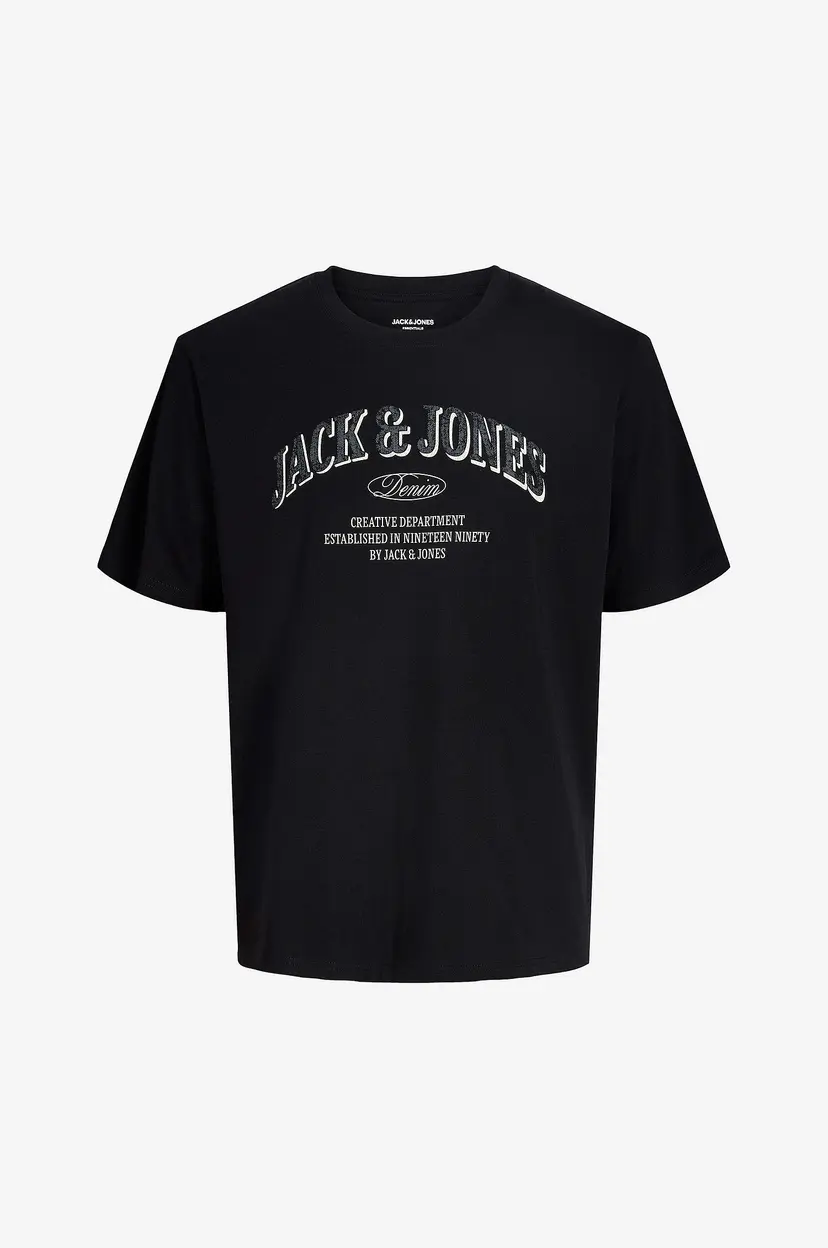 Jack & Jones Plus T-skjorte Jjedenver Logo Tee Ss O-Neck Sn Pls - Svart