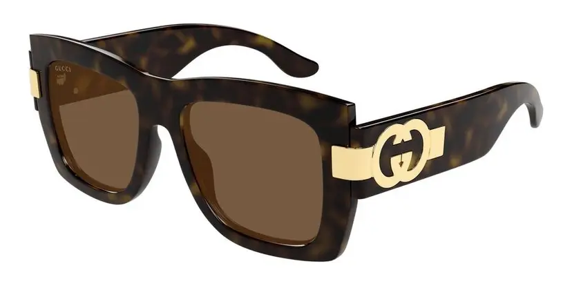 Gucci GG1688S solbriller, havana