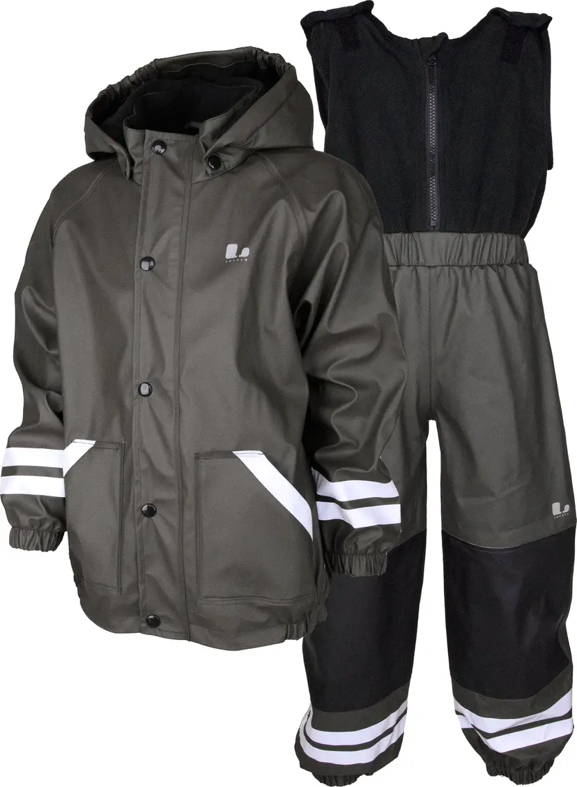 Lindberg Lindberg Kids' Fagerhult Rain Set Fleece Anthracite