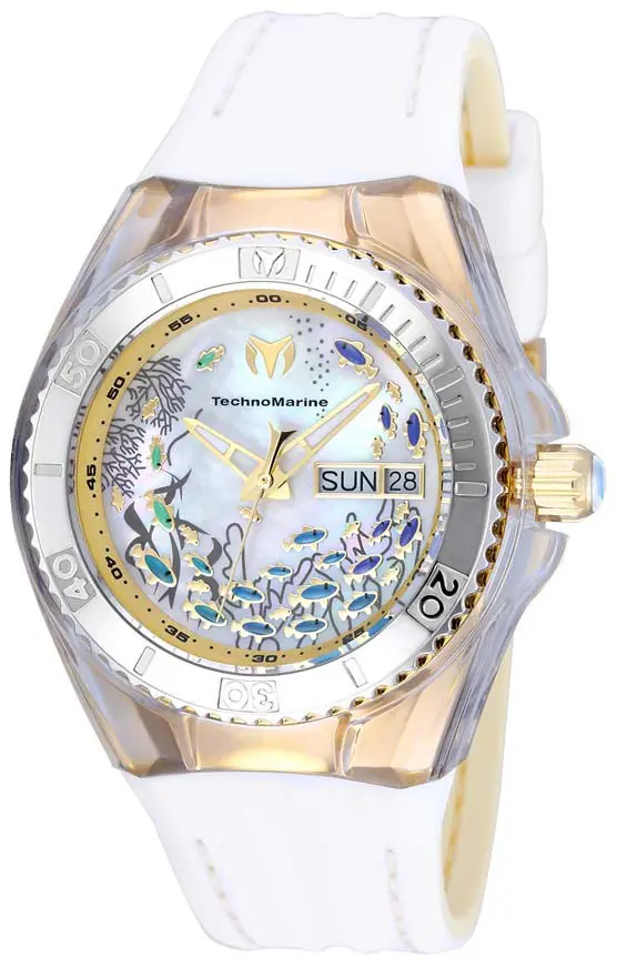 Technomarine Technomarine Dameklokke TM-115117 Cruise Dream Sølvfarget/Gummi Ø40