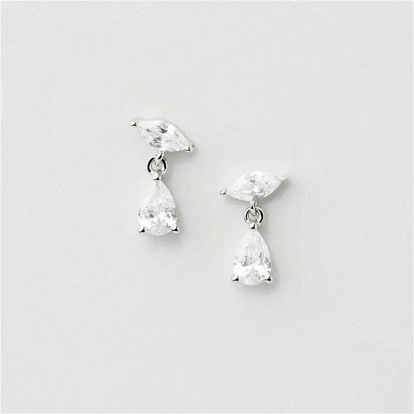 Safira Drop Marquise Studs
