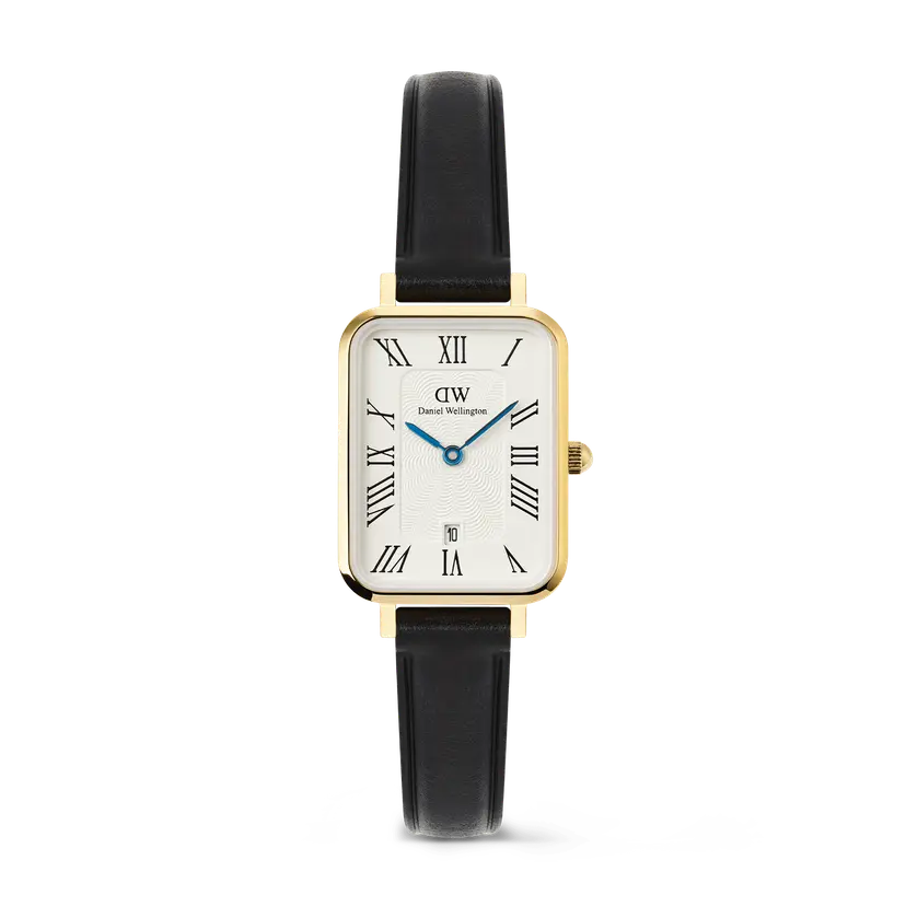 Daniel Wellington Gold 20x26mm Watch Quadro Roman Numerals Date Sheffield | DW