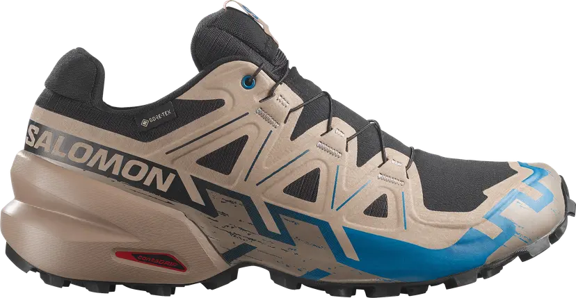 Salomon Salomon Men's Speedcross 6 GORE-TEX Black / Desert Tan / Mykonos Blue