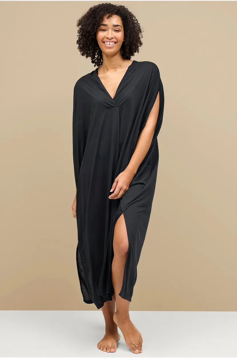 Ellos Collection Kaftan strandkjole - Svart