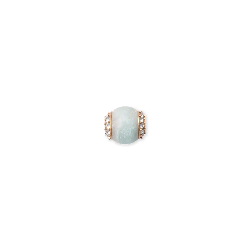 Daniel Wellington Rose Gold Charm Amazonite Crystal Orb | DW