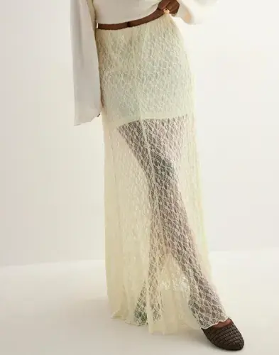 Neo Noir Neo Noir - Hvit - Mariya Lace Skirt