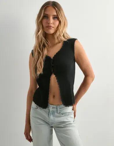 Pieces Pieces - Svart - Pctirade Sl Vest Bc