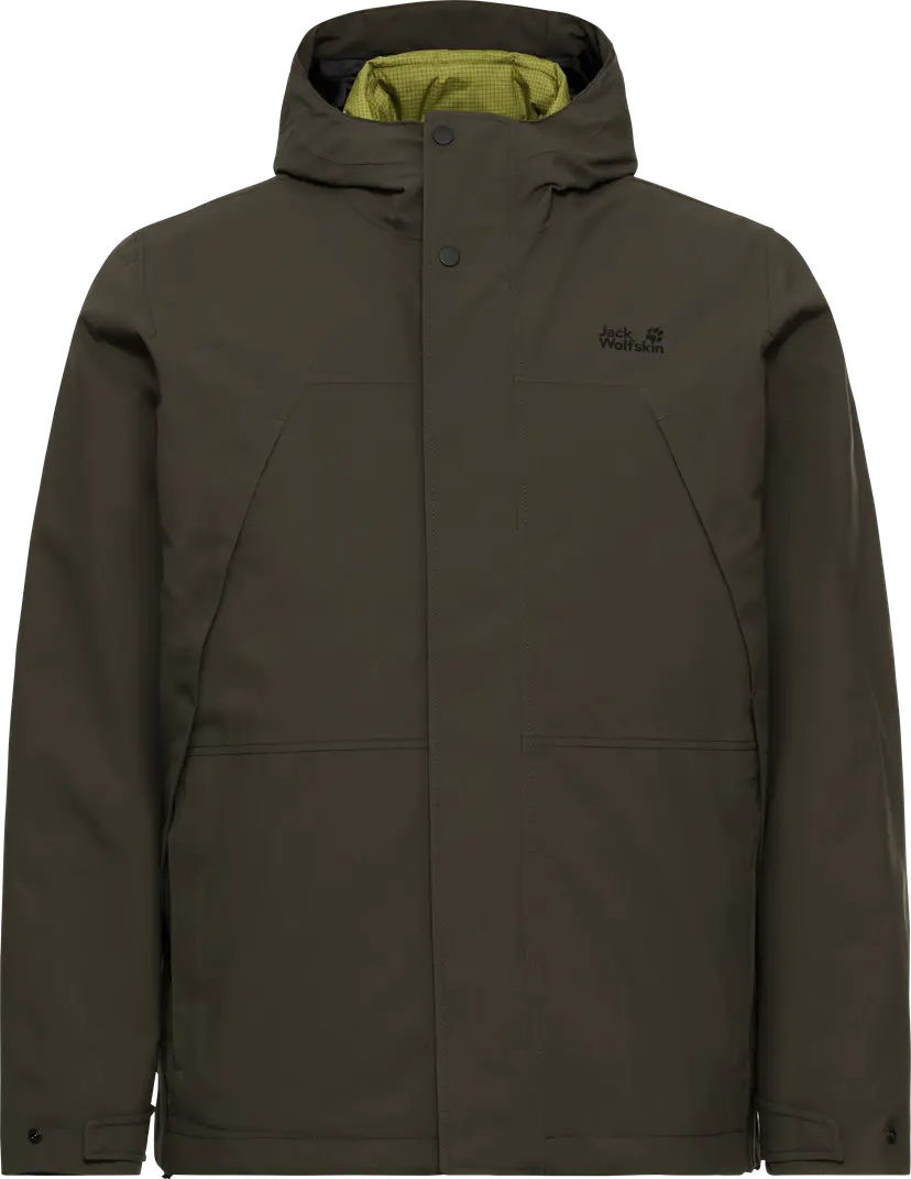 Jack Wolfskin Jack Wolfskin Men's Cold Camp 3in1 Jacket Obsidian Moss
