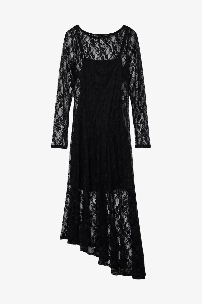 Vero Moda Maxikjole vmBrooke LS Long Dress Jrs - Svart