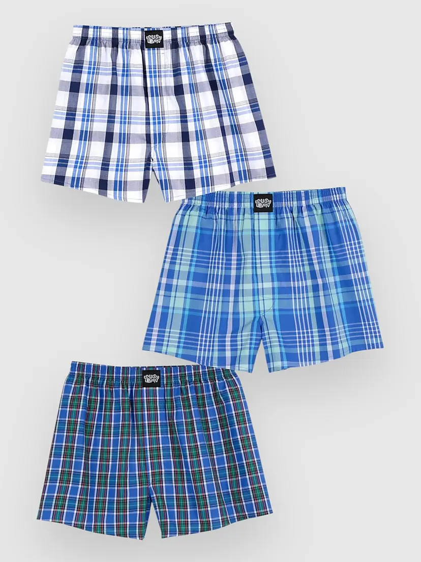 Lousy Livin Lousy Livin Checkered 3Pack Boxer blå