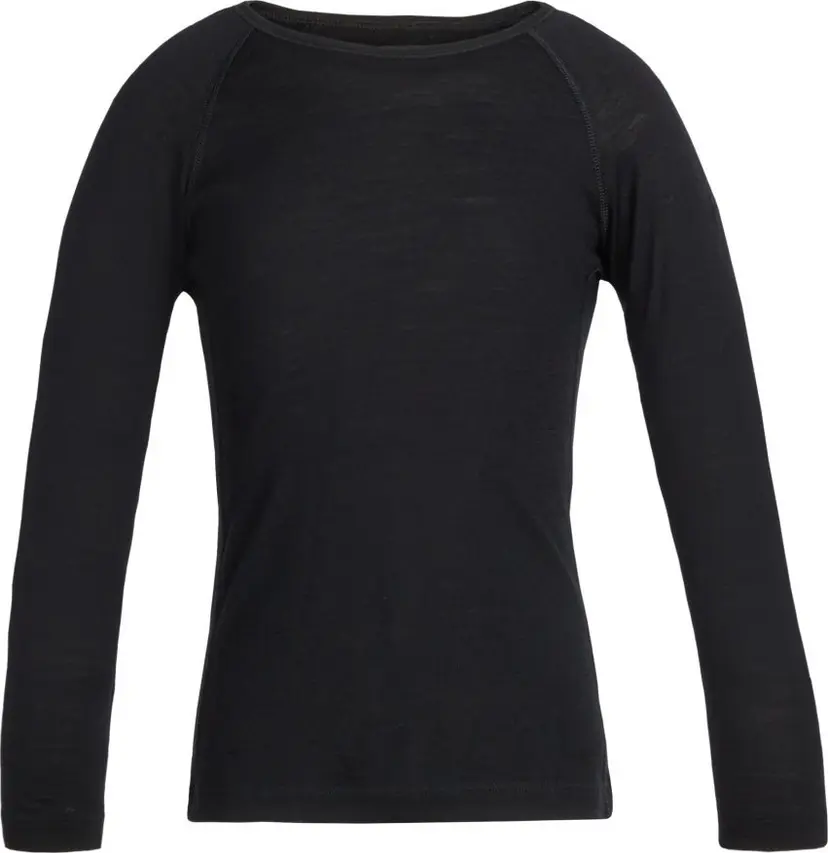 Icebreaker Icebreaker Kids' 200 Oasis Longsleeve Crewe Black