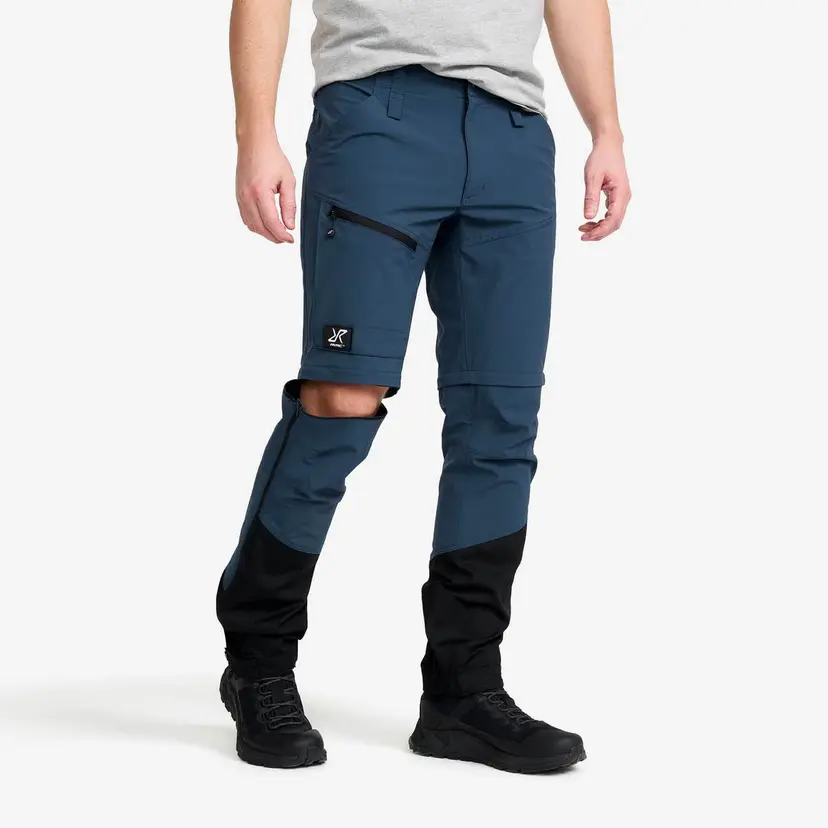 RevolutionRace Range Pro Stretch T Zip-off Pants Herre Moonlit Ocean/Black
