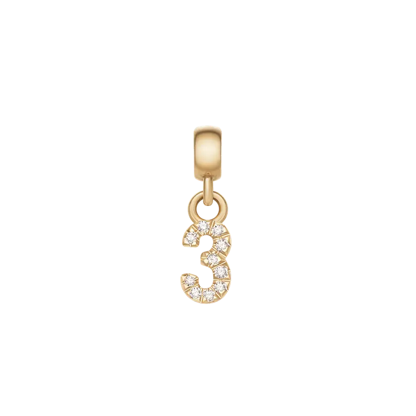 Daniel Wellington Gold Charm Crystal Number | DW