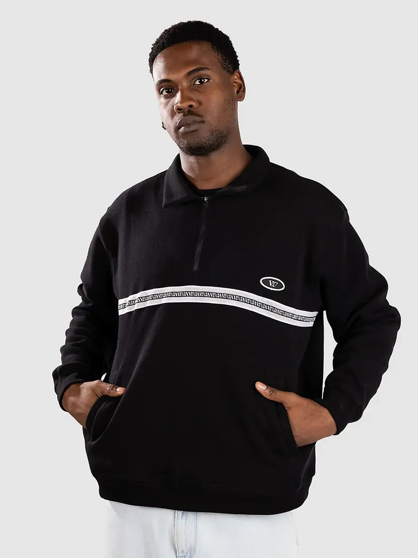 Rivvia Projects Rivvia Projects Social Member 1/4 Crew Half-Zip Genser svart