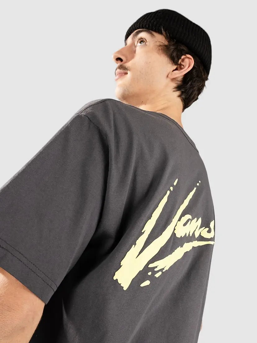 Vans Vans Brush Script Loose T-skjorte grå