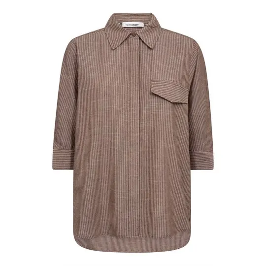 Co Couture Co' Couture - Jiho Stripe SS Shirt - Brown
