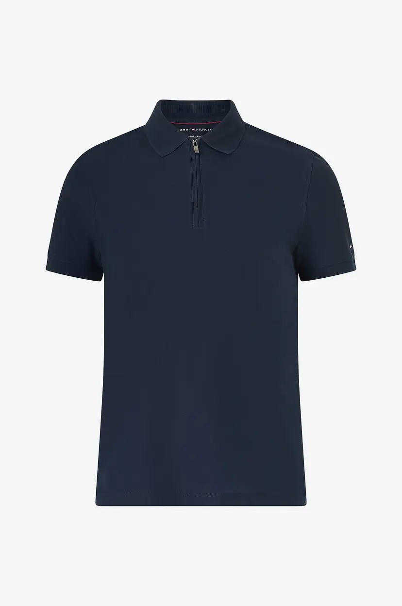Tommy Hilfiger Pologenser DC Performance Zip Polo - Blå