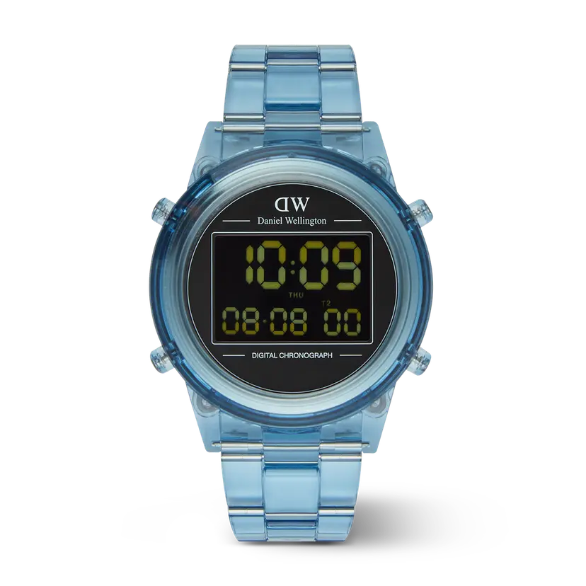 Daniel Wellington Light Blue 42mm Watch Retro Digital | DW