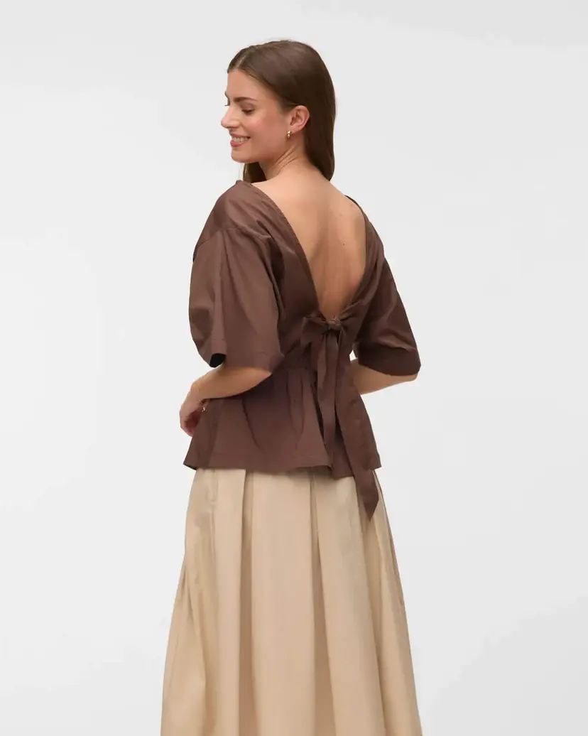 Vero Moda Topp Lotus Bow