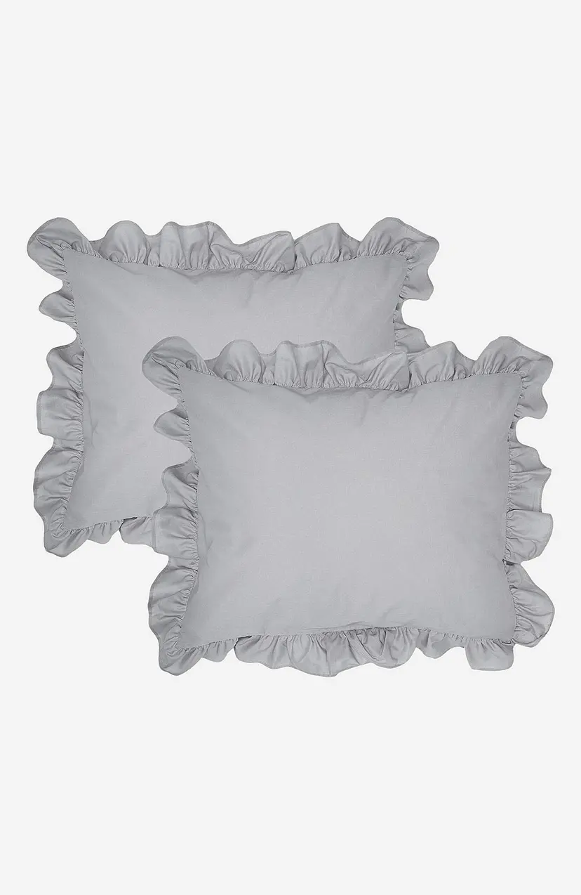 Cellbes of Sweden Putetrekk med volang 50x60 cm Økologisk bomull 2-pack