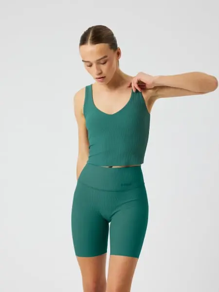 Björn Borg Studio Ribbed V-Neck Top