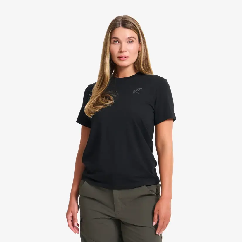 RevolutionRace Lake Merino T-shirt Dame Black