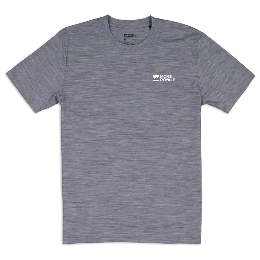Mons Royale Mons Royale Icon Merino T-Shirt Grey Heather