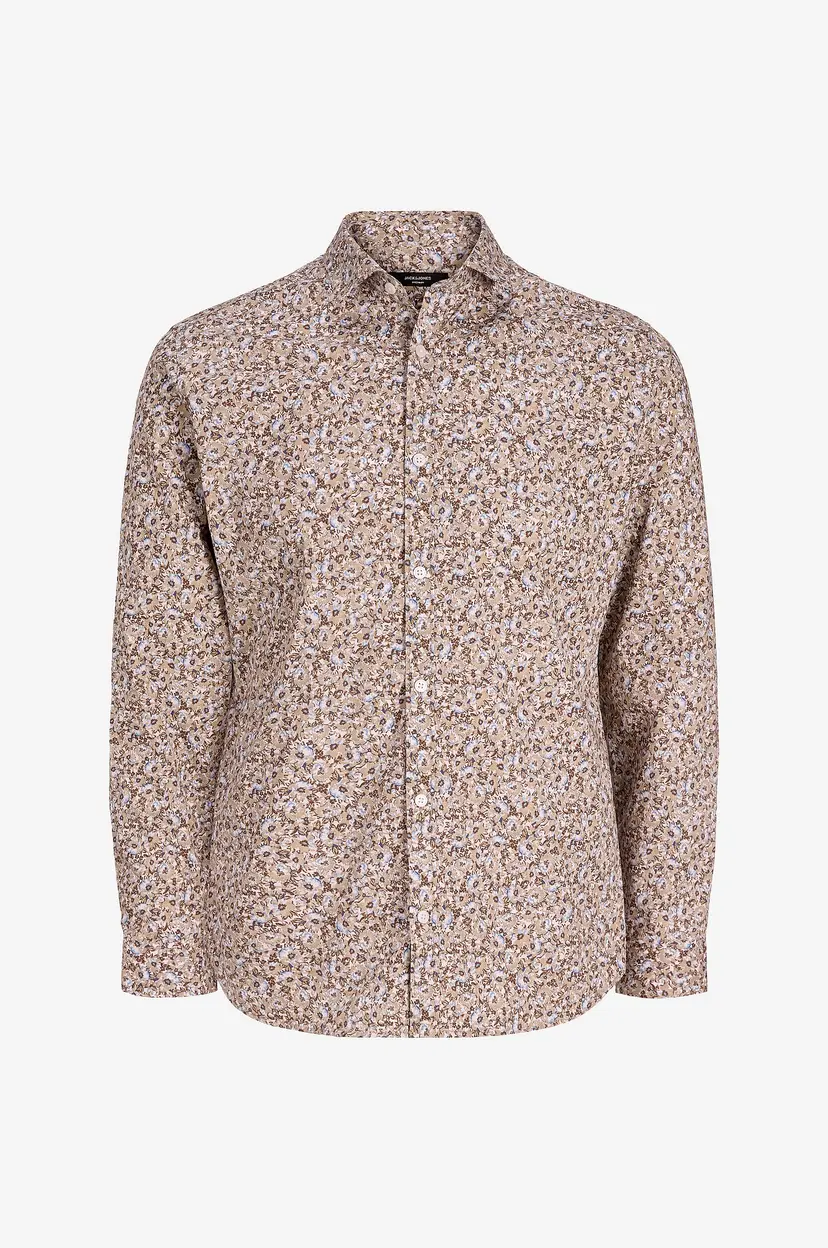 Jack & Jones Skjorte jprBlablackpool Print LS - Beige