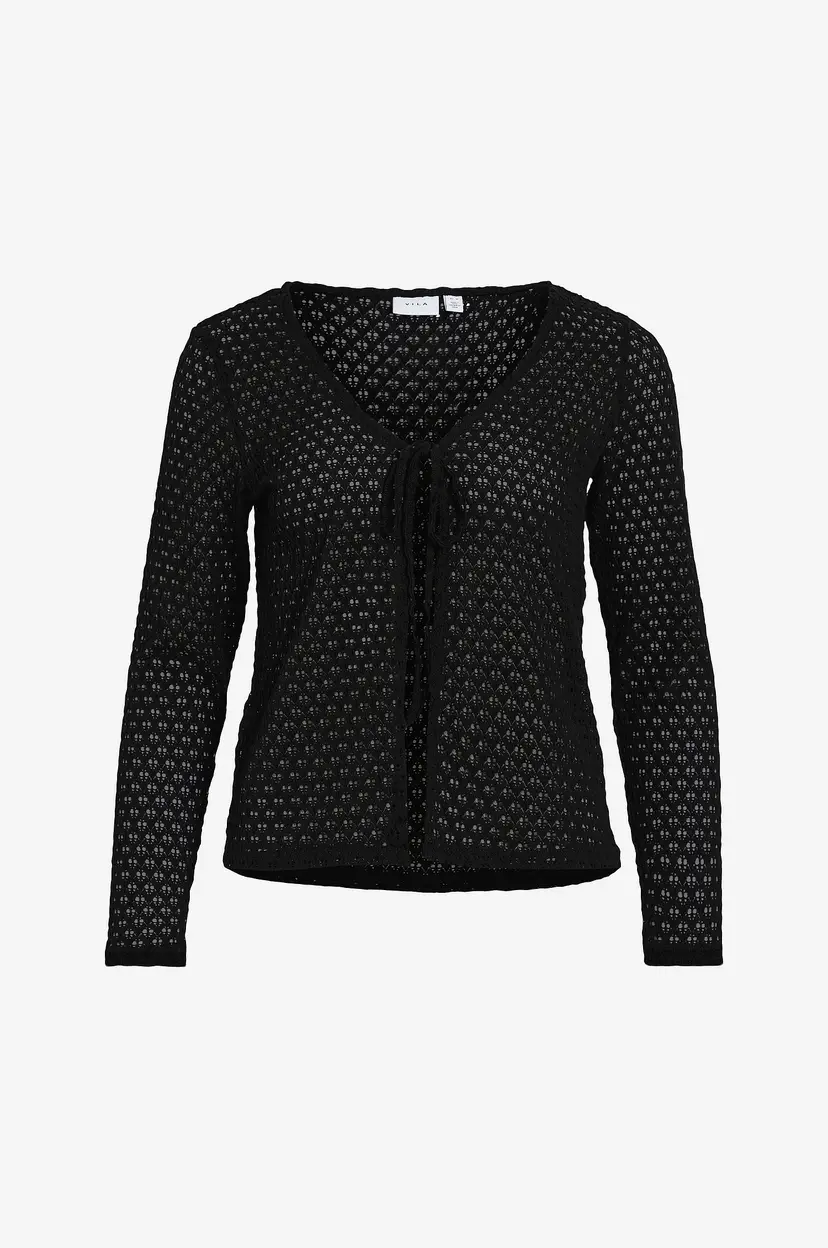 Vila Kardigan viMiro V-neck L/S - Svart