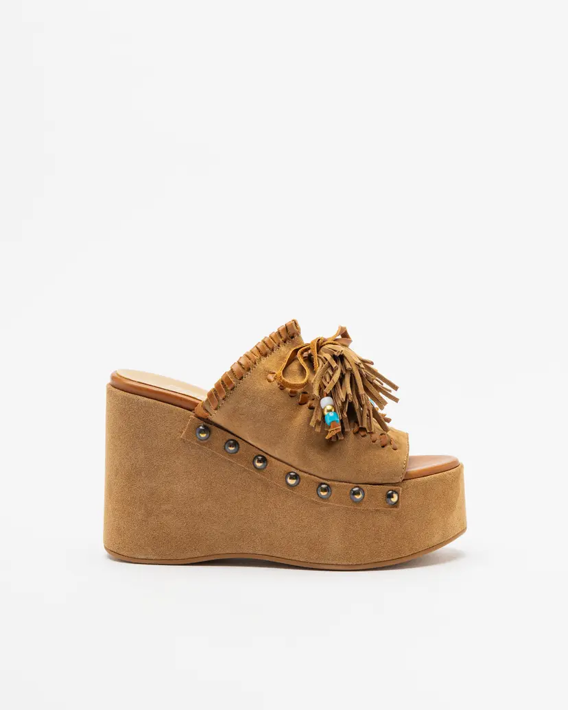 PROF PROF M2116M2 Brown Platform clogs