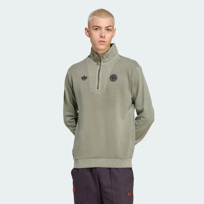 Adidas FC Bayern Terrace Icons Half-Zip Overdel