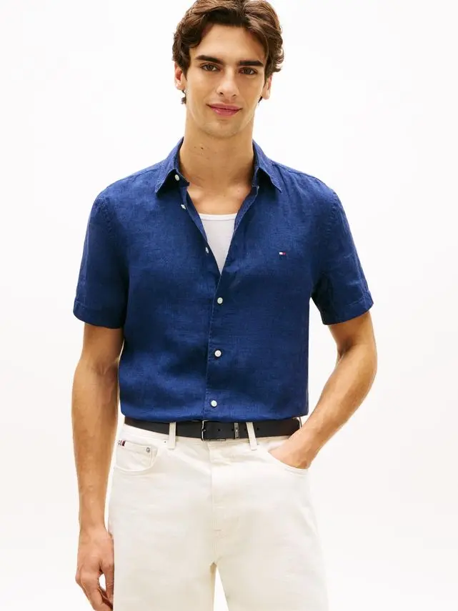 Tommy Hilfiger PIGMENT DYED LINEN RF SHIRT S/S