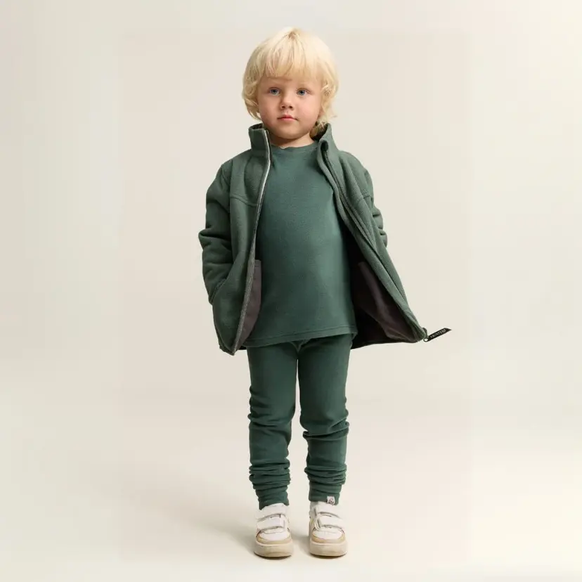 Gullkorn Gullkorn - Jona Fleece-sett Dyp Grønn
