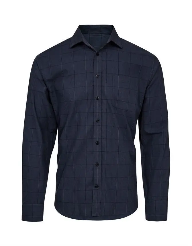 Black Blue Shirt l/s regular fit