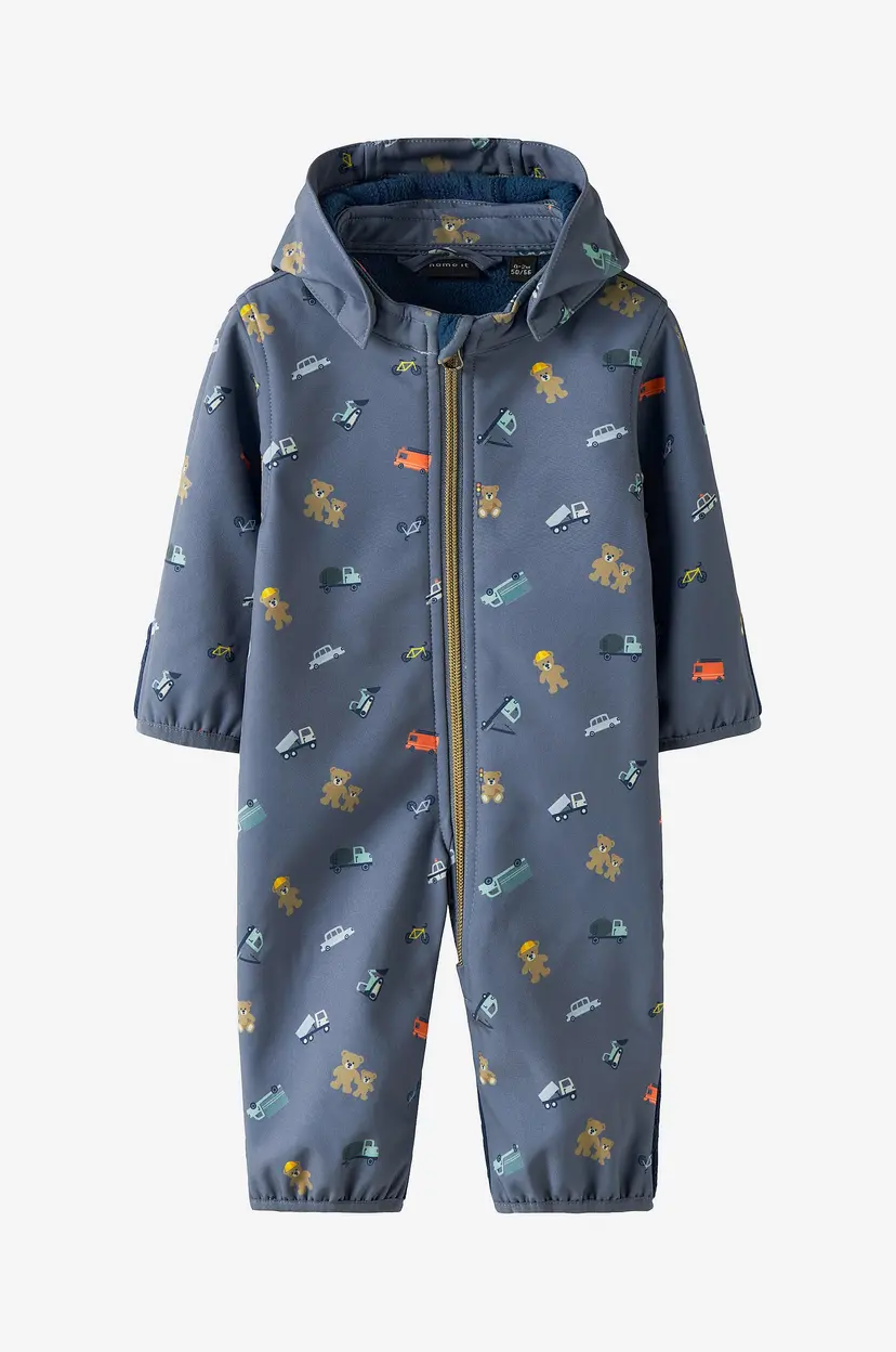Name it baby Softshelloverall nbmAlfa08 Softshell Suit Aop - Blå
