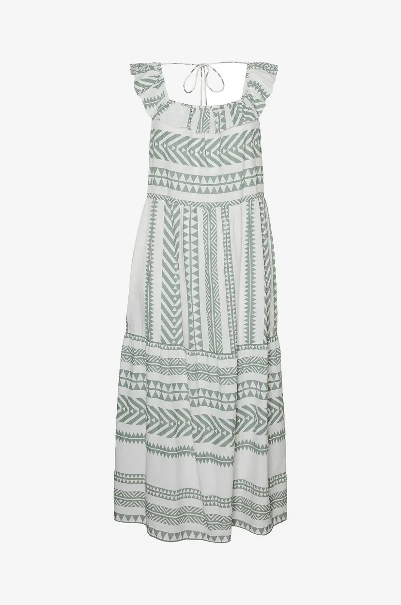 Vero Moda Curve Maxikjole vmcDicthe SL Ankle Dress Wvn Curve - Grønn