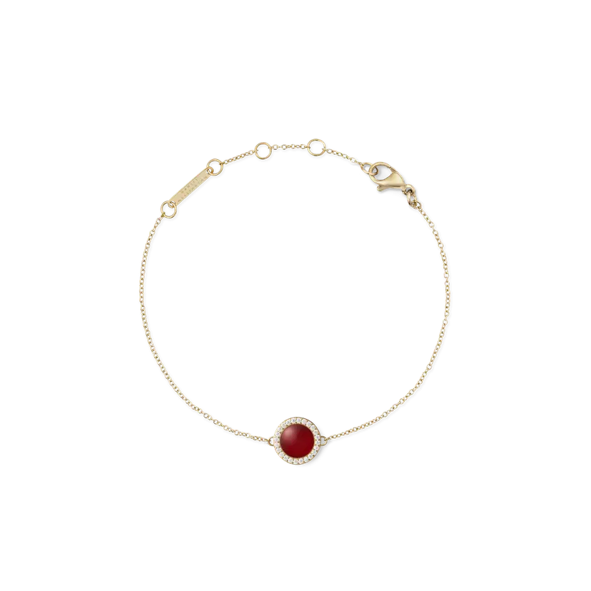 Daniel Wellington Gold Bracelet Audrey Red Agathe | DW