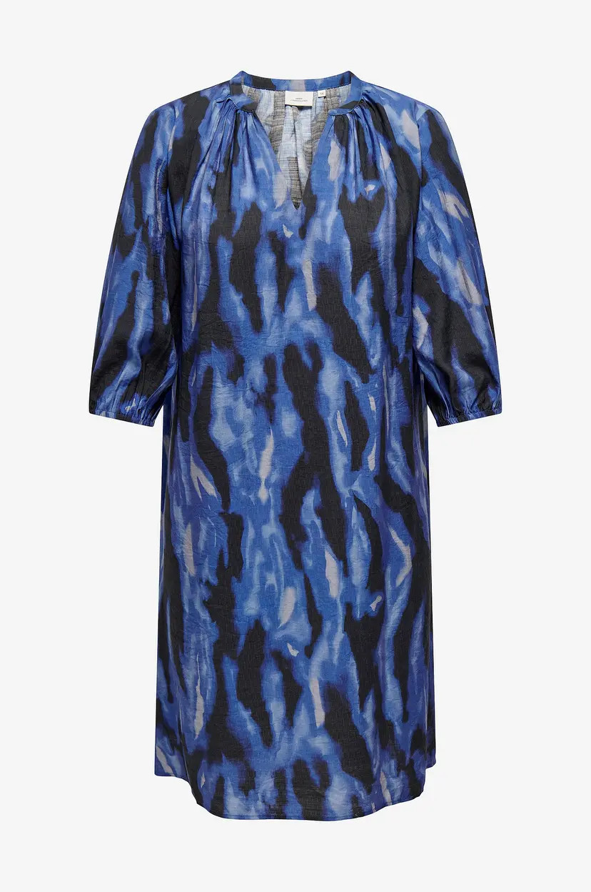 Only Carmakoma Kjole carTemper 3/4 Blk Dress - Blå