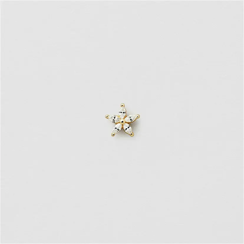 Safira Bling Flower Piercing