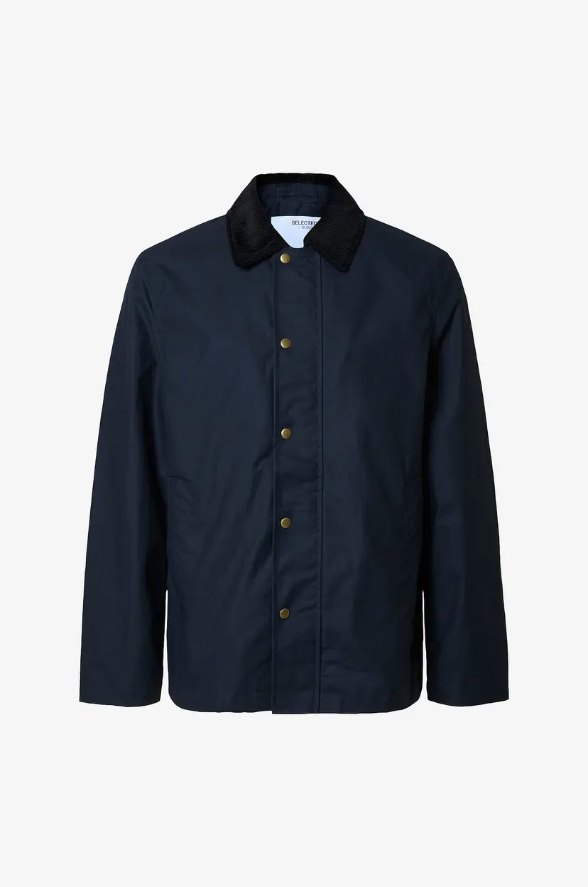 Selected Men Jakke slhWalter Waxed Cotton 2.0 Jkt - Blå