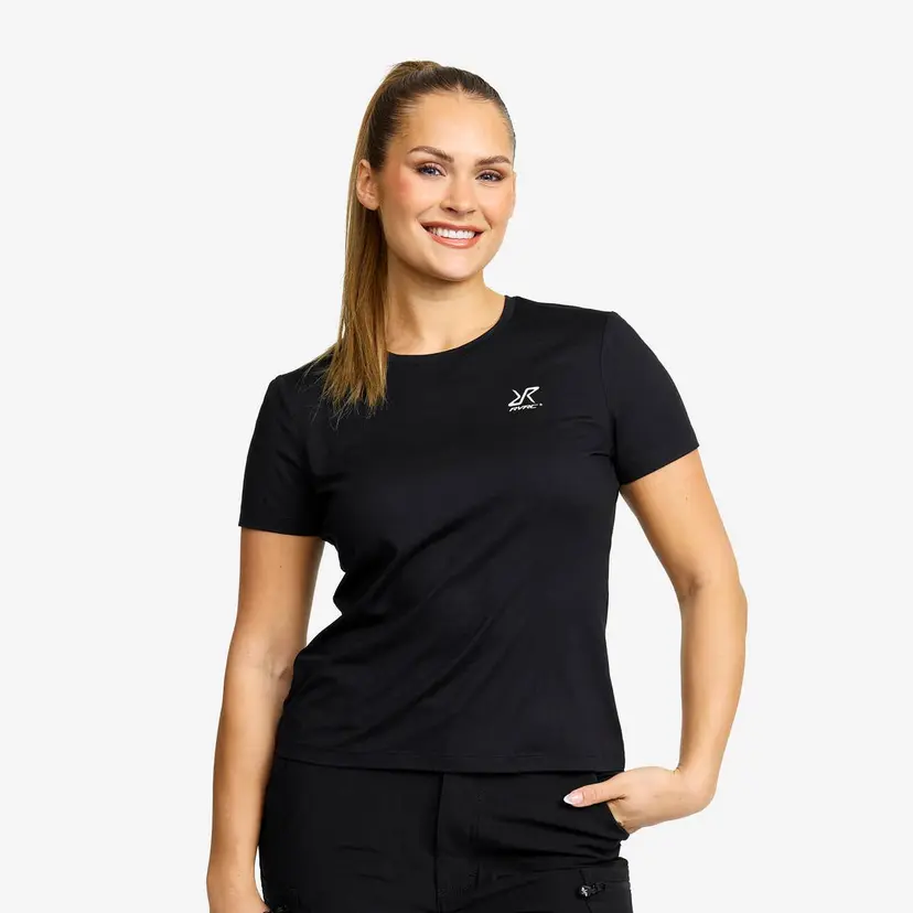 RevolutionRace Mission T-shirt Dame Black