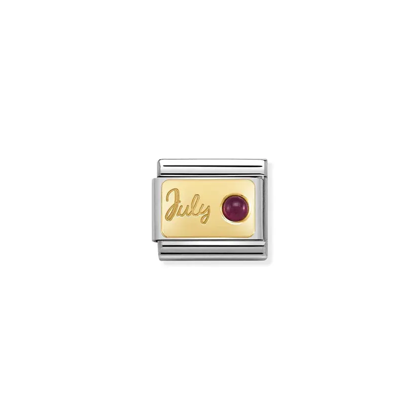 Nomination Month Stone July Ruby Gold