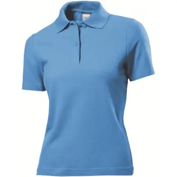 Stedman Stedman Polo Women Lysblå bomull Small Dame